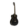 J.N GUITARS BES-A MINI BK guitare acoustique de voyage avec table en épicéa massif série bessie