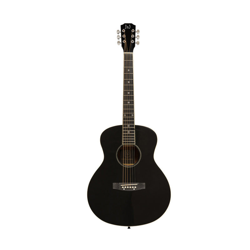 J.N GUITARS BES-A MINI BK guitare acoustique de voyage avec table en épicéa massif série bessie