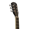 J.N GUITARS BES-A MINI BK guitare acoustique de voyage avec table en épicéa massif série bessie