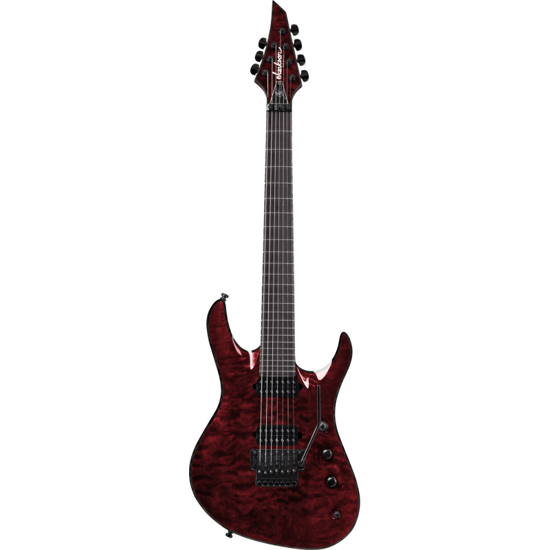 JACKSON USA Signature Chris Broderick Soloist 7 touche ebene Transparent Red