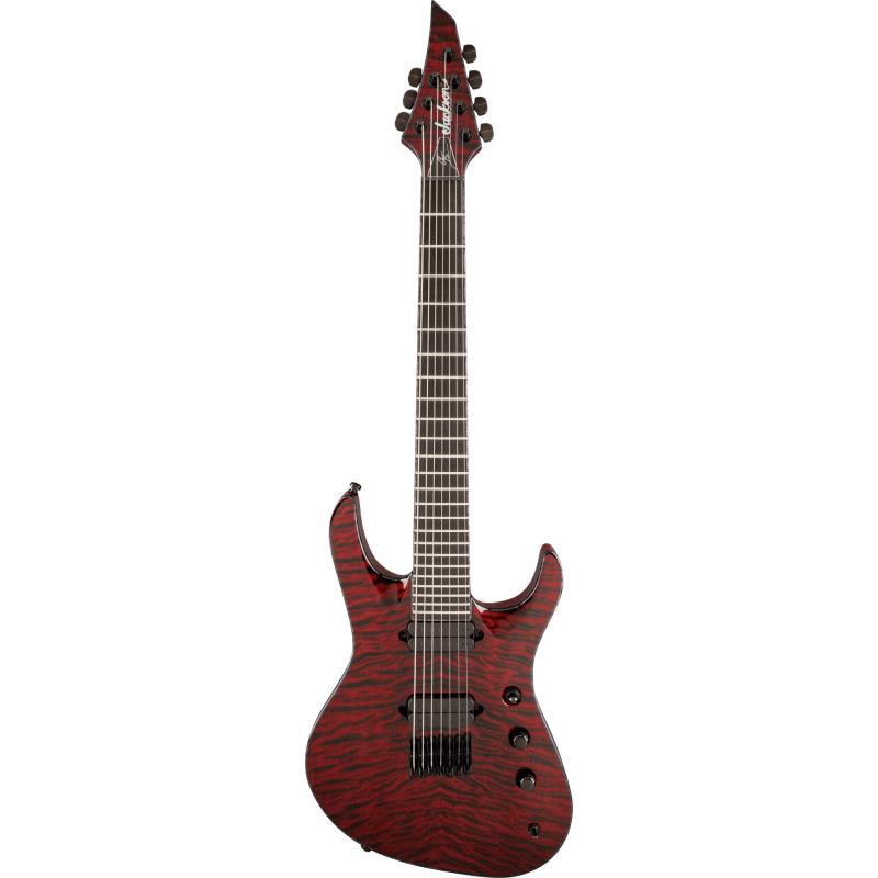 JACKSON USA Signature Chris Broderick Soloist HT7 touche ebene Transparent Red