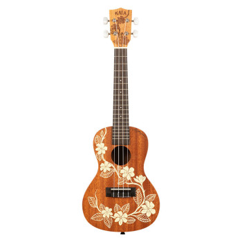 KALA KA-GARDENIA-C-BAG Maori Gardenia Mahogany Concert livre avec housse motif Voyage