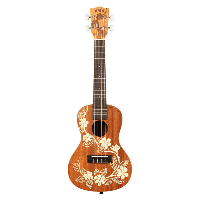 KALA KA-GARDENIA-C-BAG Maori Gardenia Mahogany Concert livre avec housse motif Voyage