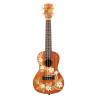 KALA KA-GARDENIA-C-BAG Maori Gardenia Mahogany Concert livre avec housse motif Voyage