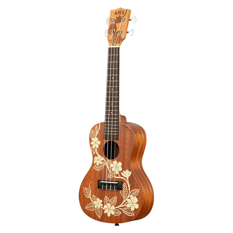 KALA KA-GARDENIA-C-BAG Maori Gardenia Mahogany Concert livre avec housse motif Voyage