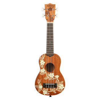 KALA KA-GARDENIA-S-BAG Maori Gardenia Mahogany Soprano livre avec housse motif Voyage