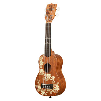 KALA KA-GARDENIA-S-BAG Maori Gardenia Mahogany Soprano livre avec housse motif Voyage