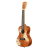 KALA KA-HIBISCUS-C-BAG Maori Hibiscus Mahogany Concert livre avec housse motif Voyage