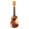 KALA KA-HIBISCUS-S-BAG Maori Hibiscus Mahogany Soprano livre avec housse motif Voyage