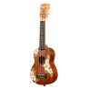 KALA KA-HIBISCUS-S-BAG Maori Hibiscus Mahogany Soprano livre avec housse motif Voyage