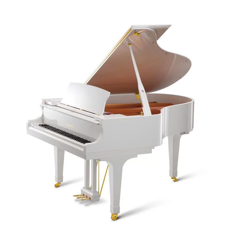 KAWAI GX2 Blanc laque 180 cm - Mecanique Kawai Millenium III en carbone ABS
