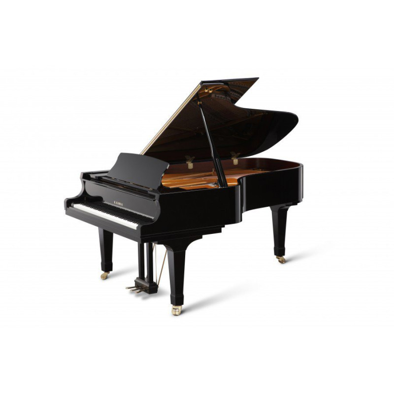 KAWAI GX6 Noir laque 214 cm - Mecanique Kawai Millenium III en carbone ABS