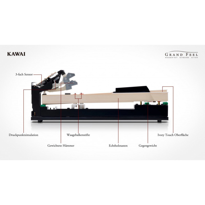 KAWAI MP 11 SE Noir clavier numerique - Grand feel