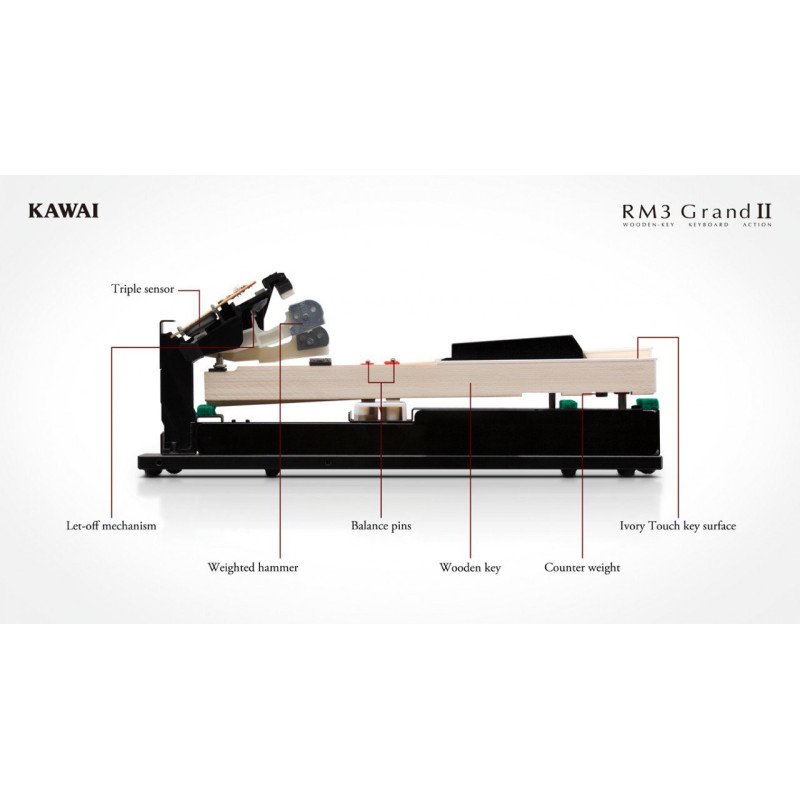 KAWAI VPC 1 Clavier maître - RM3 II 100% BOIS