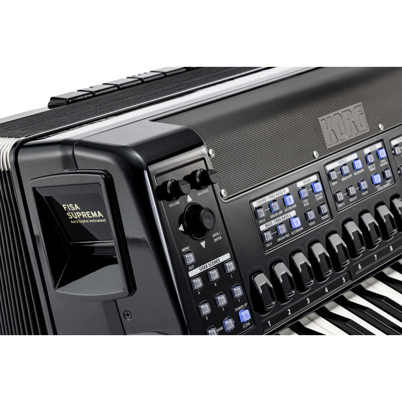 KORG FSUP-P-MBK accordéon numérique fisa suprema clavier piano