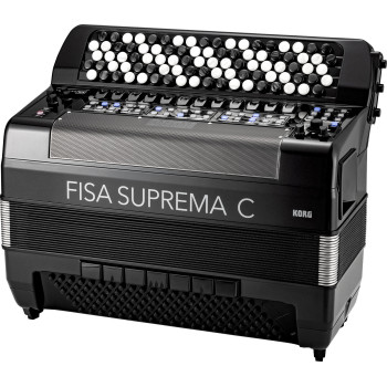 KORG FSUPC-B-MBK accordéon numérique fisa suprema compact clavier bouton
