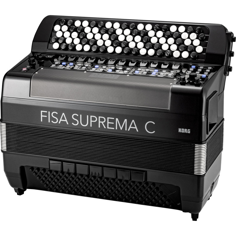 KORG FSUPC-B-MBK accordéon numérique fisa suprema compact clavier bouton