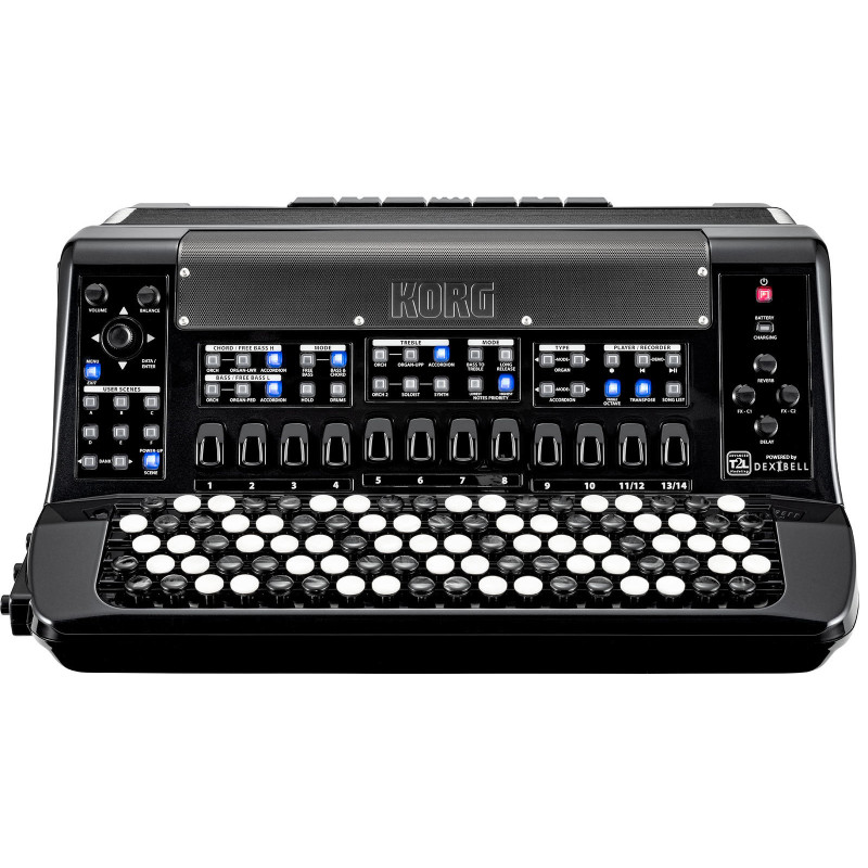 KORG FSUPC-B-MBK accordéon numérique fisa suprema compact clavier bouton