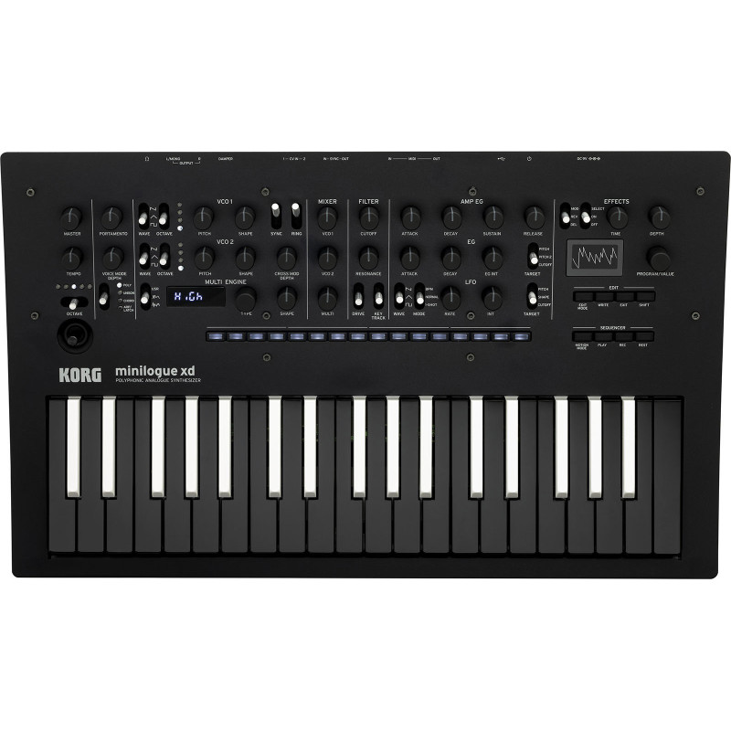 KORG MINILOGUE-XD-BW synthé hybride minilogue xd touches inversées - édition limitée