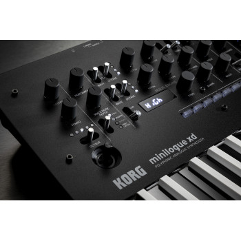 KORG MINILOGUE-XD-BW synthé hybride minilogue xd touches inversées - édition limitée