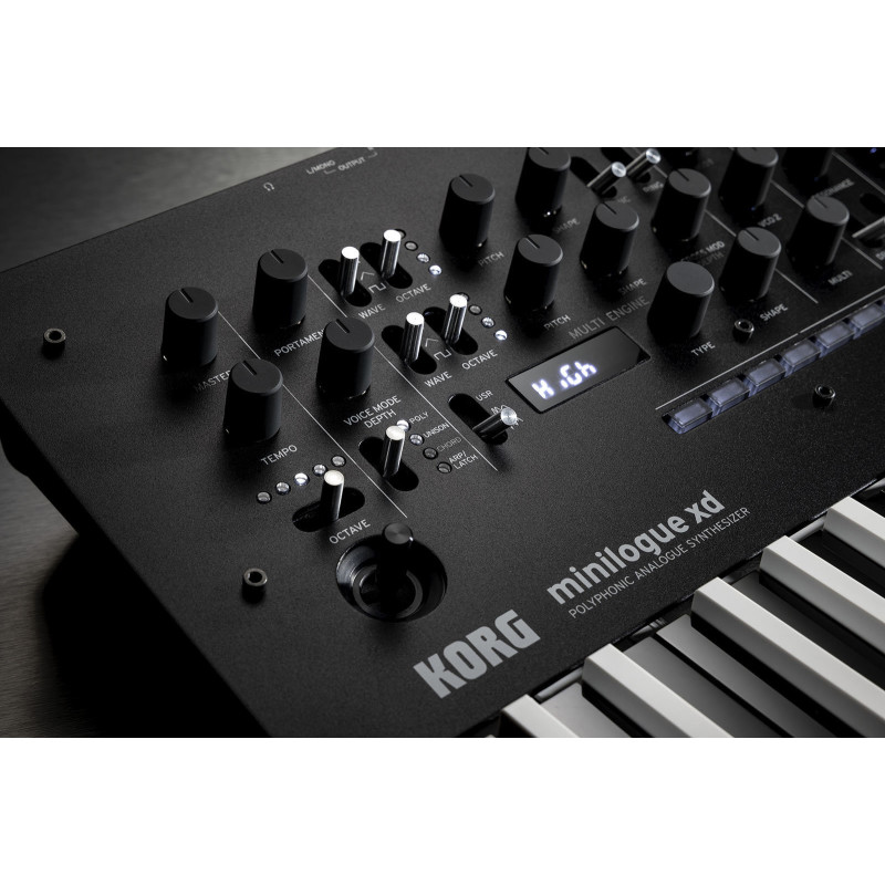 KORG MINILOGUE-XD-BW synthé hybride minilogue xd touches inversées - édition limitée