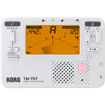 KORG TM-70C-WH accordeur/métronome tm70t-wh + micro pince cm400