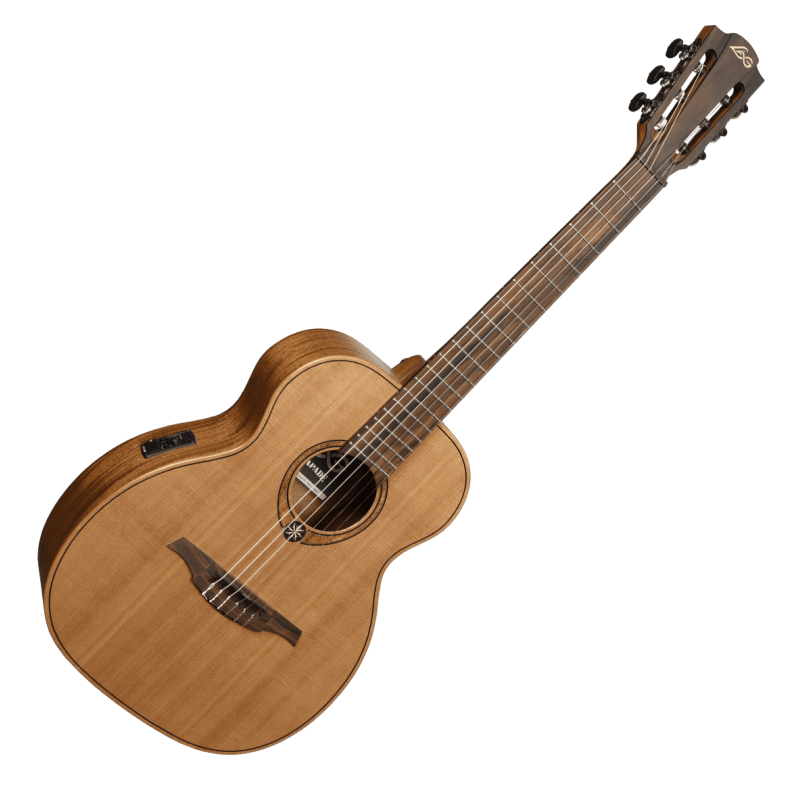 LAG ESCAPADE-N-RCE guitare acoustique escapade nylon red cedar électro
