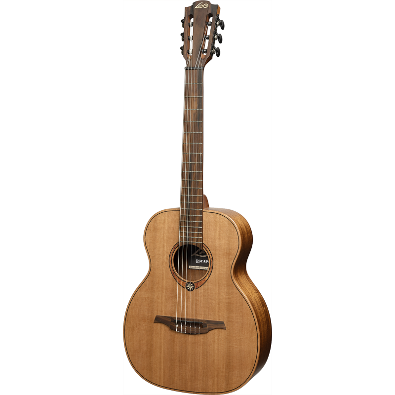 LAG ESCAPADE-N-RCE guitare acoustique escapade nylon red cedar électro