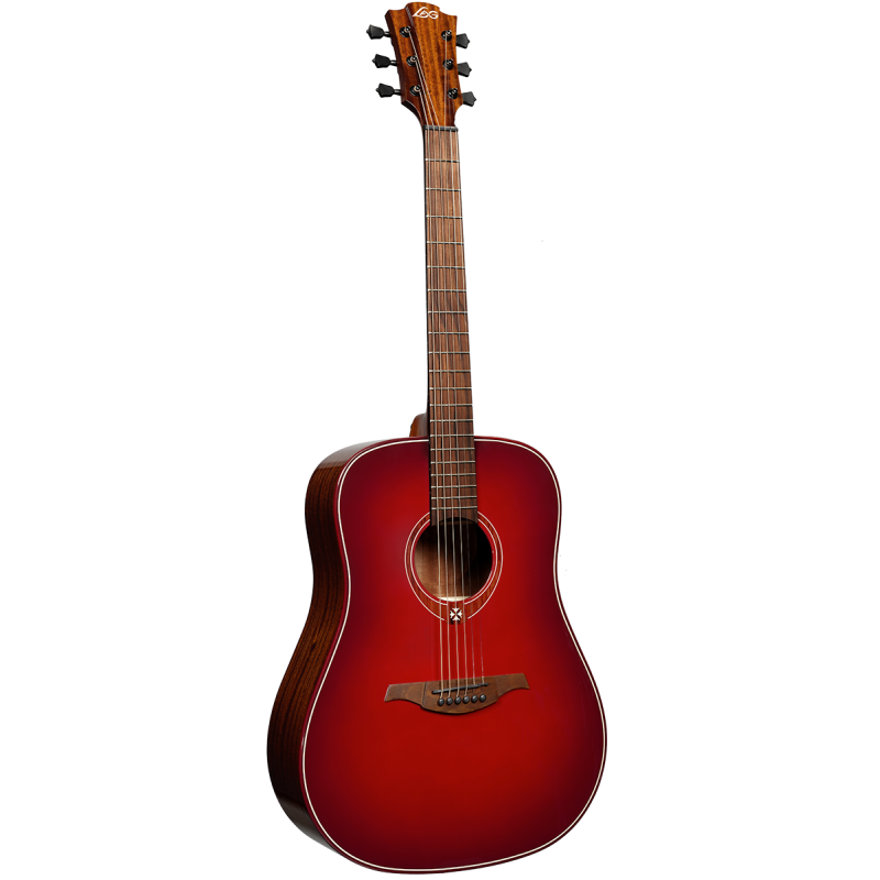 LAG T-RED-D tramontane dreadnought special edition red burst