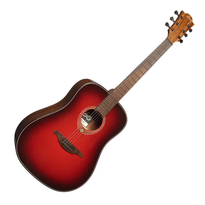 LAG T-RED-D tramontane dreadnought special edition red burst