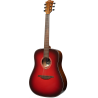 LAG T-RED-D tramontane dreadnought special edition red burst