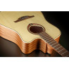 LAG T70DCE-NAT dreadnought cutaway electro