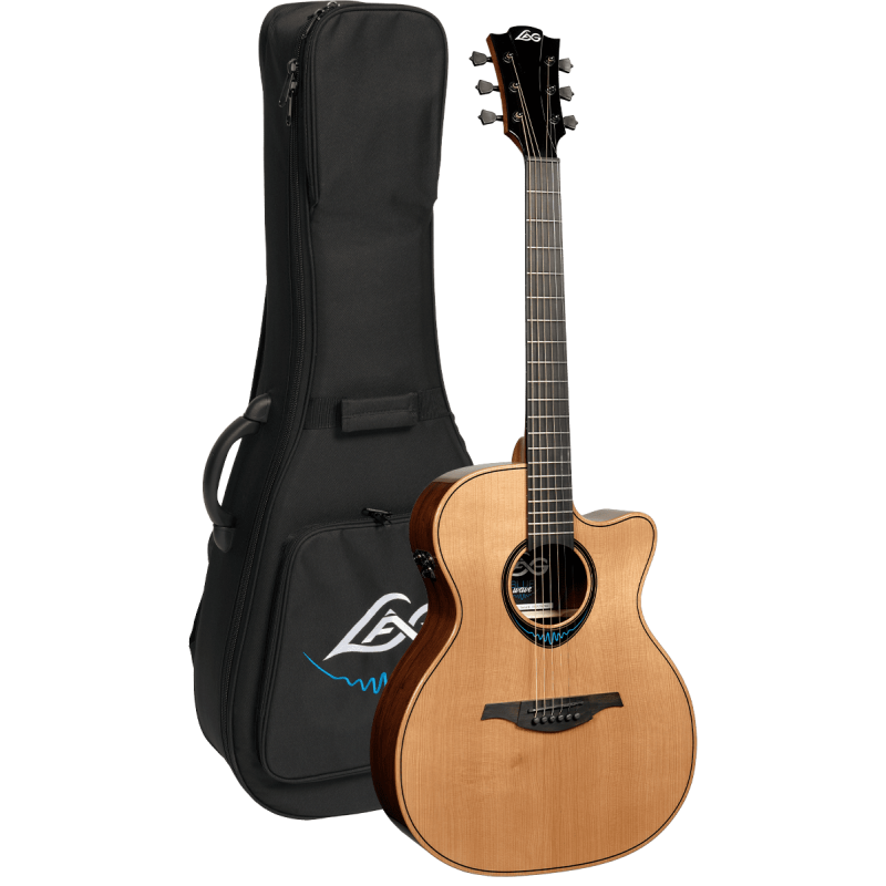 LAG TBW2ACE guitare acoustique bluewave 2 auditorium pan coupé électro - Déstockage