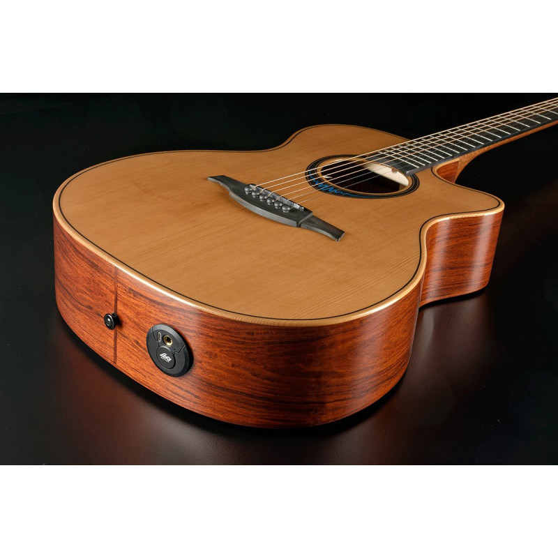 LAG TBW2ACE guitare acoustique bluewave 2 auditorium pan coupé électro - Déstockage