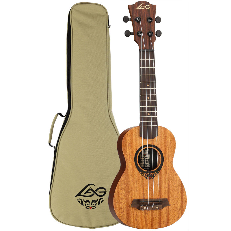 LAG TKU110S ukulele soprano solid top arched back