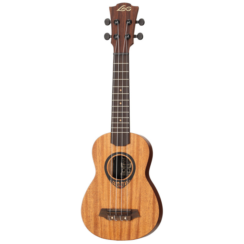 LAG TKU110S ukulele soprano solid top arched back