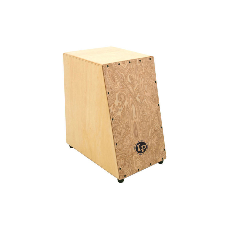 LATIN PERCUSSION Cajon face aavant LP1433 Angled Cajon Placage Teakan Tong LP1433-FP