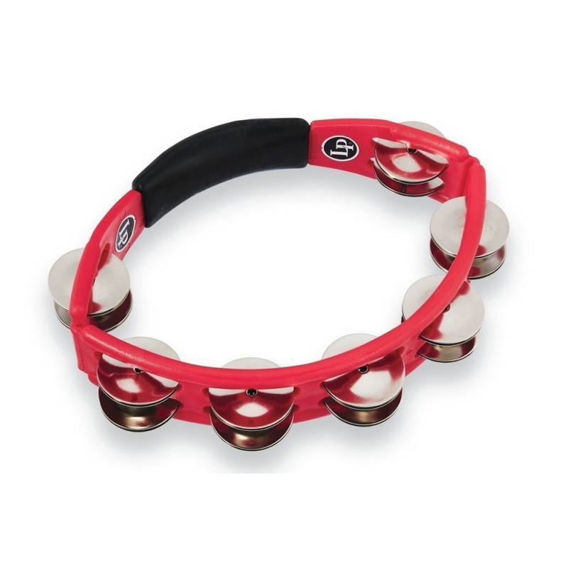 LATIN PERCUSSION Tambourins Cyclops modèle à main Cymbalettes acier, Rouge LP151