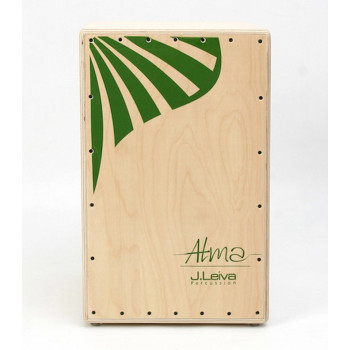 LEIVA Cajon Alma Green Oiled & Waxed Naturel / green