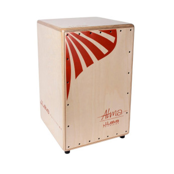 LEIVA Cajon Alma Red Lacquered Naturel / Red