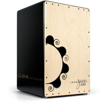 LEIVA Cajon Zoco 2.0 Lacquered Black / Front naturel