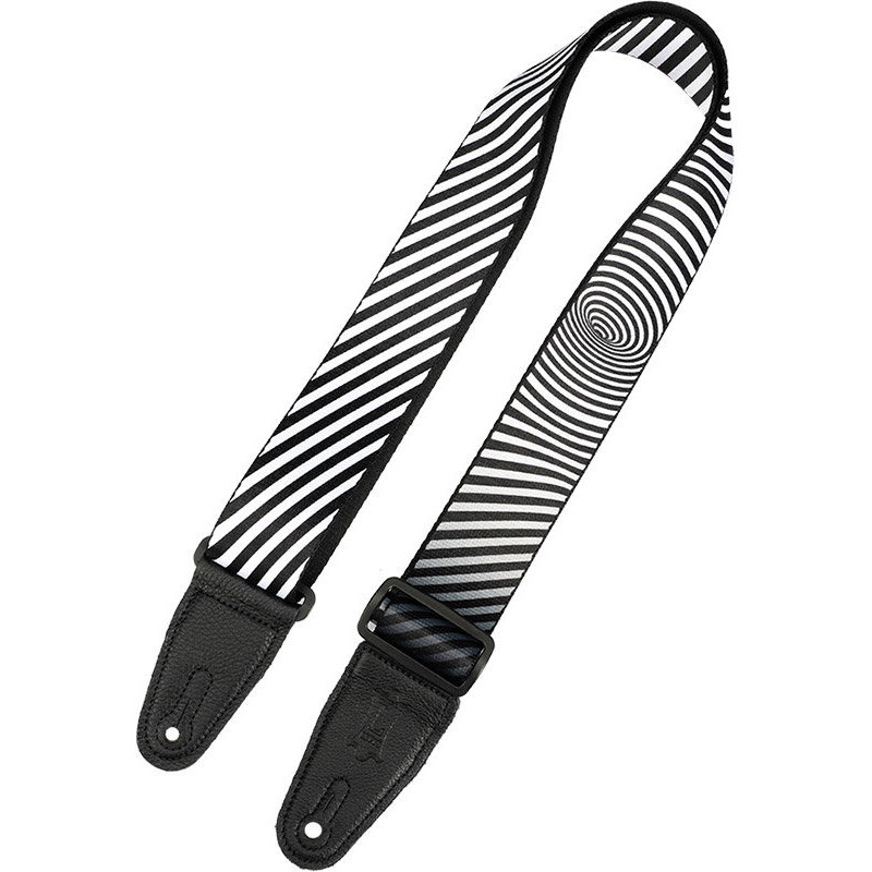 LEVY'S MP2OI-001 Optical Illusion 5 cm polyester Black and White embouts noirs