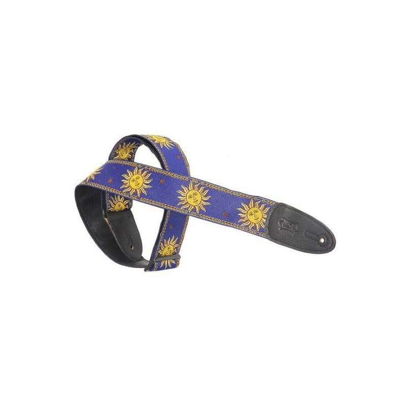 LEVY'S MPJG-SUN-BLU 5 cm polypropylene & cuir motifs soleil Blue
