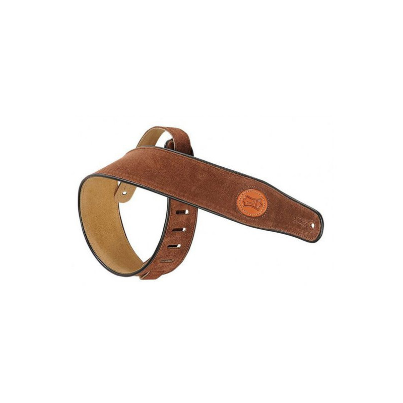 LEVY'S MSS3-BRN 6,4 cm avec rebord noir avec logo Levy's en cuir Brown