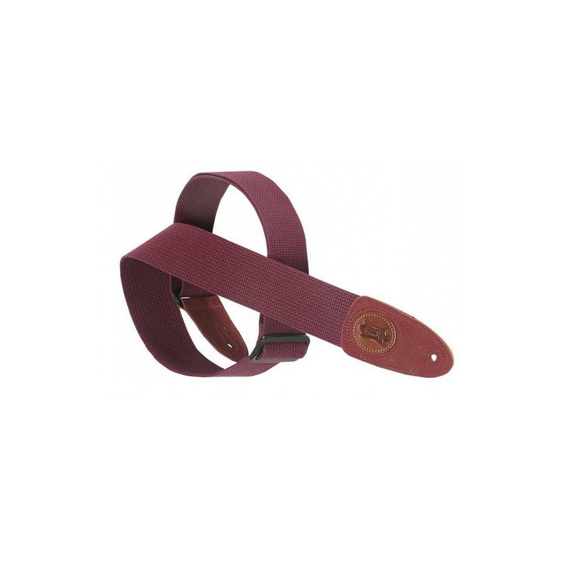 LEVY'S MSSC8-BRG 5 cm coton avec logo Levy's en cuir Burgundy