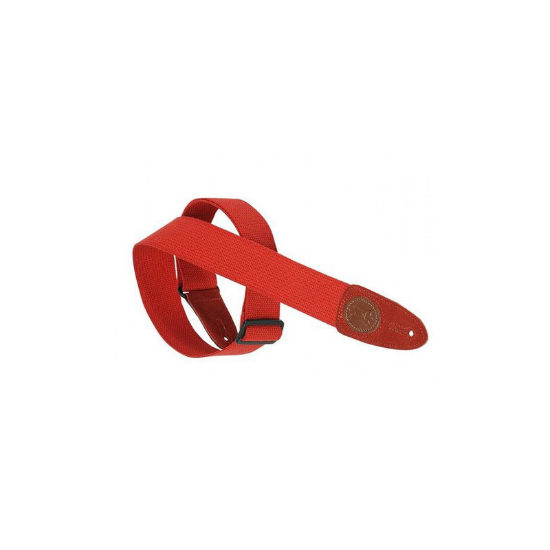 LEVY'S MSSC8-RED 5 cm coton avec logo Levy's en cuir Rouge