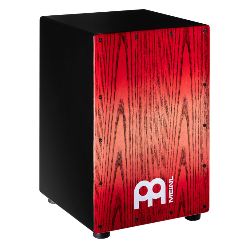 MEINL MCAJ100BK-TRF snare cajon meinl headliner red fade