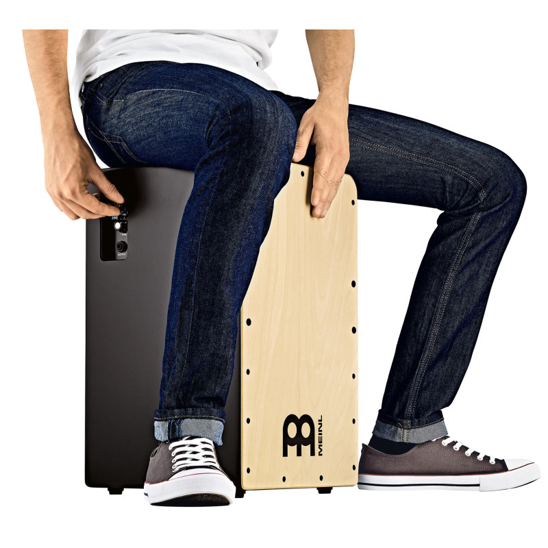 MEINL PSC100B cajon pre-amplifie meinl facade bouleau