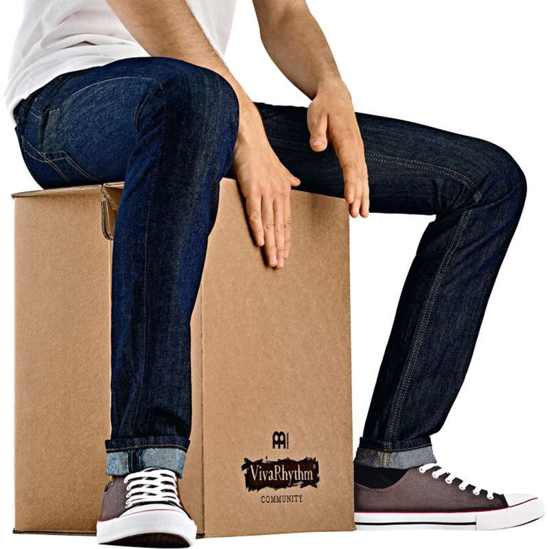 MEINL VR-CAJ2GO cajon cardboard carton meinl viva rhythm