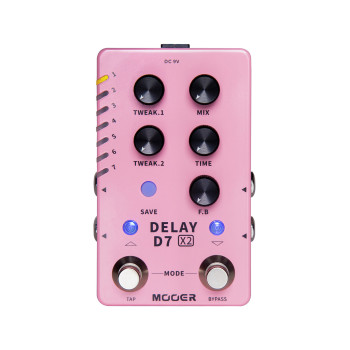 MOOER D7DELAYX2 pedale mooer d7 delay x2